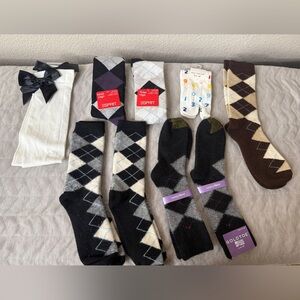 Women’s Sock Bundle Esprit Goldie Angora Wool Lot One Size (9 Pairs)